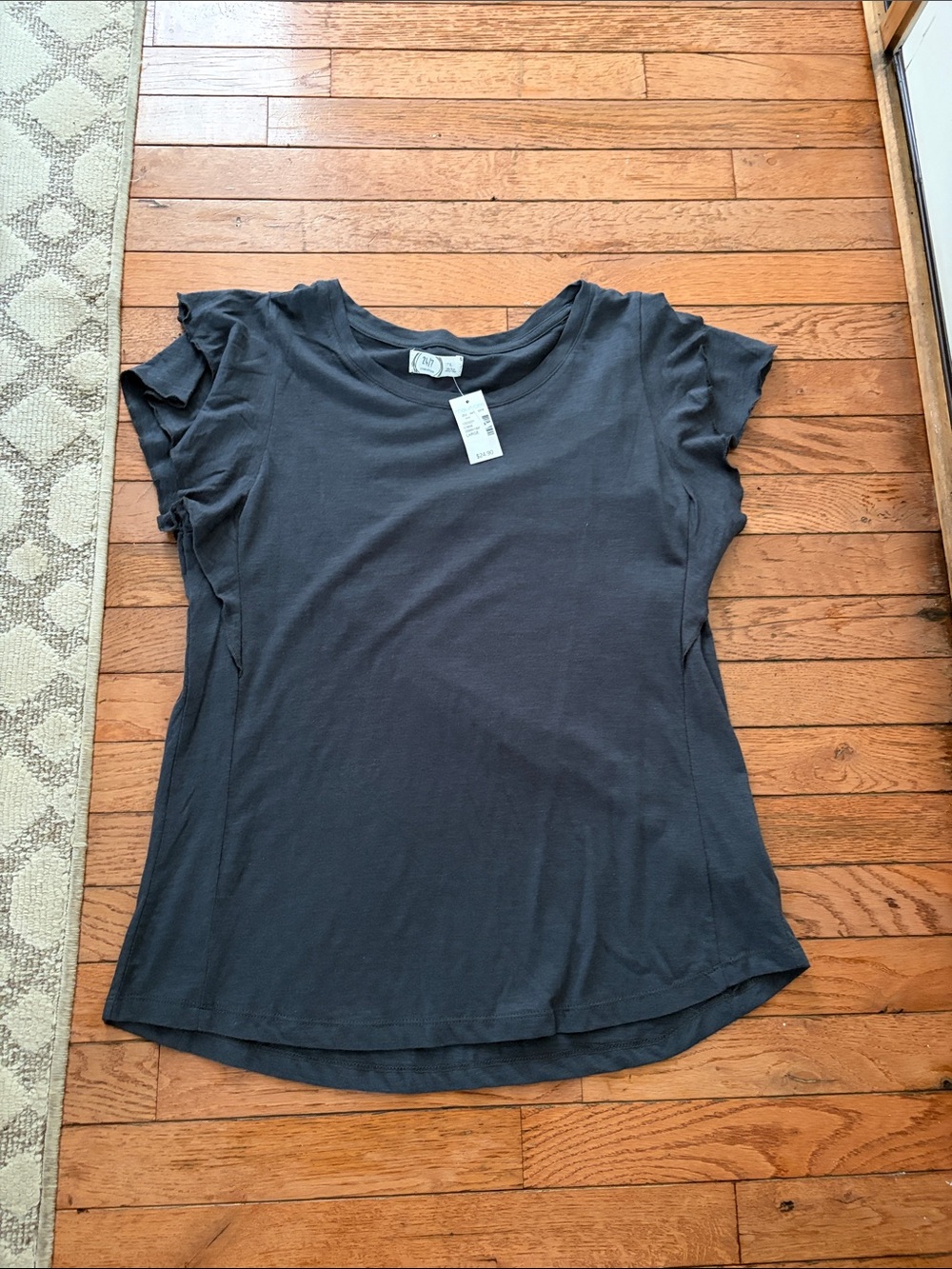 Maurices Charcoal Short Sleeve Crew Tee
